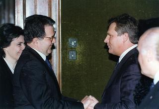 Visita di Stato in Italia del Presidente della Repubblica di Polonia Aleksander Kwasniewski e signora