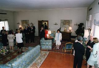 Incontro e successiva colazione del Presidente Scalfaro con il nuovo Segretario Generale dell'ONU Kofi Annan