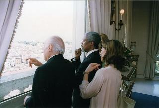 Incontro e successiva colazione del Presidente Scalfaro con il nuovo Segretario Generale dell'ONU Kofi Annan