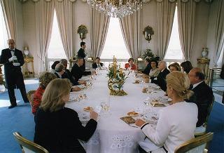 Incontro e successiva colazione del Presidente Scalfaro con il nuovo Segretario Generale dell'ONU Kofi Annan