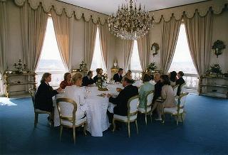 Incontro e successiva colazione del Presidente Scalfaro con il nuovo Segretario Generale dell'ONU Kofi Annan
