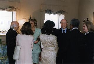 Incontro e successiva colazione del Presidente Scalfaro con il nuovo Segretario Generale dell'ONU Kofi Annan