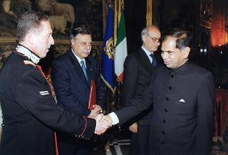 Pranchu Fabian Kalarickal, nuovo ambasciatore d'India: presentazione lettere credenziali