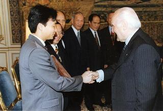 Il Presidente della Repubblica Oscar Luigi Scalfaro incontra Vo Van Kiet, Primo Ministro della Repubblica Socialista del Vietnam