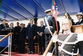Fiumicino: intervento del Presidente della Repubblica alla cerimonia di consegna della Medaglia d'Oro al Merito Civile al Corpo delle Capitanerie di Porto