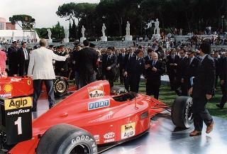 Intervento del Presidente della Repubblica all'apertura delle manifestazioni celebrative de "I 50 anni della Ferrari". Roma, Stadio dei Marmi