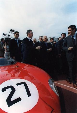 Intervento del Presidente della Repubblica all'apertura delle manifestazioni celebrative de "I 50 anni della Ferrari". Roma, Stadio dei Marmi
