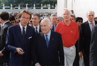 Intervento del Presidente della Repubblica all'apertura delle manifestazioni celebrative de "I 50 anni della Ferrari". Roma, Stadio dei Marmi