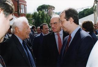 Intervento del Presidente della Repubblica all'apertura delle manifestazioni celebrative de "I 50 anni della Ferrari". Roma, Stadio dei Marmi