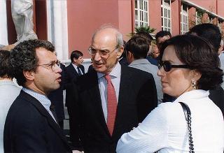 Intervento del Presidente della Repubblica all'apertura delle manifestazioni celebrative de "I 50 anni della Ferrari". Roma, Stadio dei Marmi