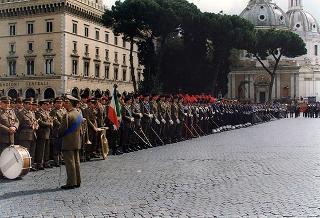 Roma, Altare della Patria: deposizione di una corona d'alloro da parte del Presidente della Repubblica in occasione della Festa Nazionale della Repubblica