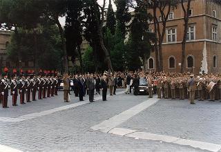 Roma, Altare della Patria: deposizione di una corona d'alloro da parte del Presidente della Repubblica in occasione della Festa Nazionale della Repubblica