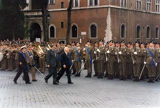 Roma, Altare della Patria: deposizione di una corona d'alloro da parte del Presidente della Repubblica in occasione della Festa Nazionale della Repubblica