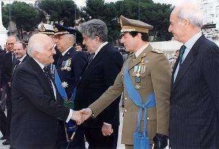 Roma, Altare della Patria: deposizione di una corona d'alloro da parte del Presidente della Repubblica in occasione della Festa Nazionale della Repubblica
