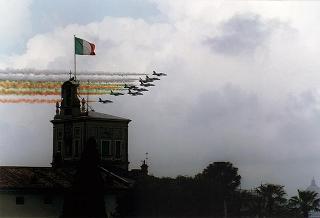 Roma, Altare della Patria: deposizione di una corona d'alloro da parte del Presidente della Repubblica in occasione della Festa Nazionale della Repubblica