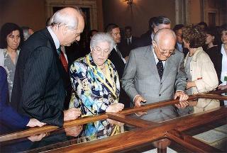 Visita del Presidente della Repubblica alla Mostra curata dall'Archivio Storico della Presidenza della Repubblica
