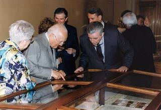 Visita del Presidente della Repubblica alla Mostra curata dall'Archivio Storico della Presidenza della Repubblica