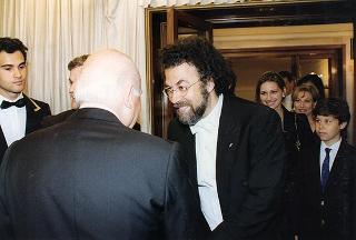 Roma, Teatro dell'Opera: intervento del Presidente della Repubblica al Concerto dell'Orchestra Sinfonica Nazionale della RAI, diretta dal Maestro Giuseppe Sinopoli, in occasione della Festa Nazionale della Repubblica