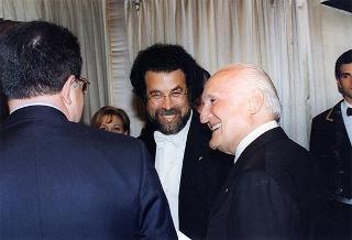 Roma, Teatro dell'Opera: intervento del Presidente della Repubblica al Concerto dell'Orchestra Sinfonica Nazionale della RAI, diretta dal Maestro Giuseppe Sinopoli, in occasione della Festa Nazionale della Repubblica