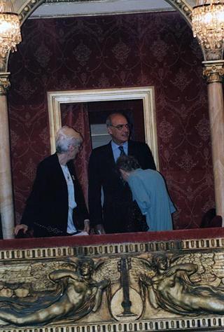Roma, Teatro dell'Opera: intervento del Presidente della Repubblica al Concerto dell'Orchestra Sinfonica Nazionale della RAI, diretta dal Maestro Giuseppe Sinopoli, in occasione della Festa Nazionale della Repubblica