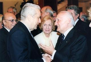 Roma, Teatro dell'Opera: intervento del Presidente della Repubblica al Concerto dell'Orchestra Sinfonica Nazionale della RAI, diretta dal Maestro Giuseppe Sinopoli, in occasione della Festa Nazionale della Repubblica