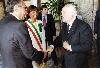 Alessandria: visita del Presidente della Repubblica in occasione della cerimonia di consegna della Medaglia d'Oro al Valor Militare al Gonfalone della Provincia