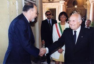Alessandria: visita del Presidente della Repubblica in occasione della cerimonia di consegna della Medaglia d'Oro al Valor Militare al Gonfalone della Provincia