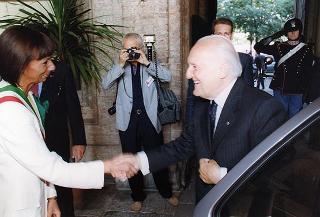 Alessandria: visita del Presidente della Repubblica in occasione della cerimonia di consegna della Medaglia d'Oro al Valor Militare al Gonfalone della Provincia