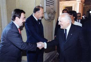 Alessandria: visita del Presidente della Repubblica in occasione della cerimonia di consegna della Medaglia d'Oro al Valor Militare al Gonfalone della Provincia