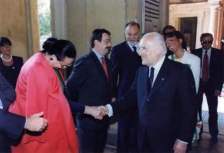 Alessandria: visita del Presidente della Repubblica in occasione della cerimonia di consegna della Medaglia d'Oro al Valor Militare al Gonfalone della Provincia