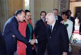 Alessandria: visita del Presidente della Repubblica in occasione della cerimonia di consegna della Medaglia d'Oro al Valor Militare al Gonfalone della Provincia