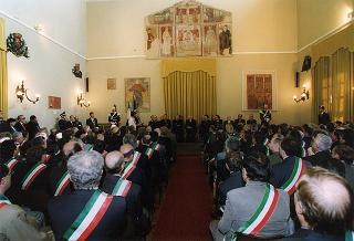 Alessandria: visita del Presidente della Repubblica in occasione della cerimonia di consegna della Medaglia d'Oro al Valor Militare al Gonfalone della Provincia