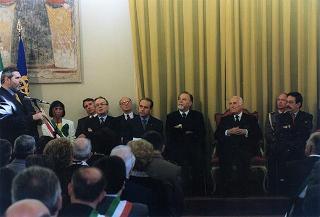 Alessandria: visita del Presidente della Repubblica in occasione della cerimonia di consegna della Medaglia d'Oro al Valor Militare al Gonfalone della Provincia