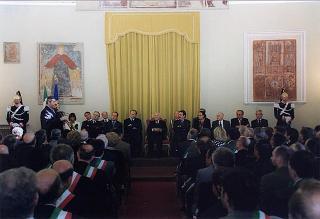Alessandria: visita del Presidente della Repubblica in occasione della cerimonia di consegna della Medaglia d'Oro al Valor Militare al Gonfalone della Provincia