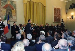 Alessandria: visita del Presidente della Repubblica in occasione della cerimonia di consegna della Medaglia d'Oro al Valor Militare al Gonfalone della Provincia