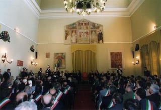 Alessandria: visita del Presidente della Repubblica in occasione della cerimonia di consegna della Medaglia d'Oro al Valor Militare al Gonfalone della Provincia