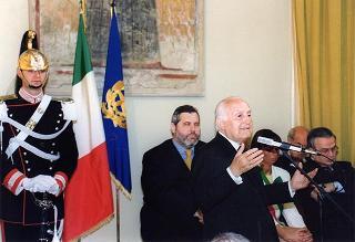 Alessandria: visita del Presidente della Repubblica in occasione della cerimonia di consegna della Medaglia d'Oro al Valor Militare al Gonfalone della Provincia