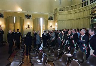 Alessandria: visita del Presidente della Repubblica in occasione della cerimonia di consegna della Medaglia d'Oro al Valor Militare al Gonfalone della Provincia