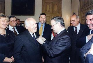 Alessandria: visita del Presidente della Repubblica in occasione della cerimonia di consegna della Medaglia d'Oro al Valor Militare al Gonfalone della Provincia