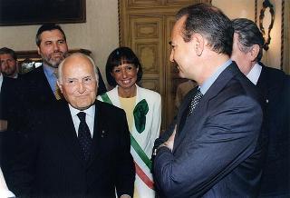 Alessandria: visita del Presidente della Repubblica in occasione della cerimonia di consegna della Medaglia d'Oro al Valor Militare al Gonfalone della Provincia