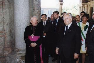 Alessandria: visita del Presidente della Repubblica in occasione della cerimonia di consegna della Medaglia d'Oro al Valor Militare al Gonfalone della Provincia