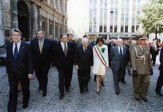Alessandria: visita del Presidente della Repubblica in occasione della cerimonia di consegna della Medaglia d'Oro al Valor Militare al Gonfalone della Provincia