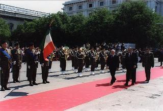 Alessandria: visita del Presidente della Repubblica in occasione della cerimonia di consegna della Medaglia d'Oro al Valor Militare al Gonfalone della Provincia