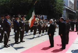 Alessandria: visita del Presidente della Repubblica in occasione della cerimonia di consegna della Medaglia d'Oro al Valor Militare al Gonfalone della Provincia