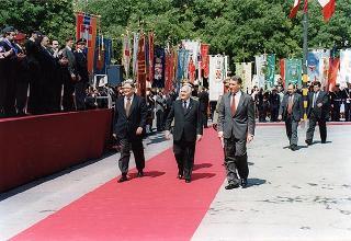 Alessandria: visita del Presidente della Repubblica in occasione della cerimonia di consegna della Medaglia d'Oro al Valor Militare al Gonfalone della Provincia