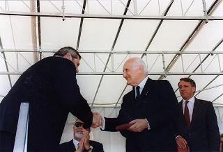 Alessandria: visita del Presidente della Repubblica in occasione della cerimonia di consegna della Medaglia d'Oro al Valor Militare al Gonfalone della Provincia