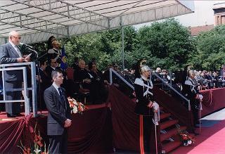Alessandria: visita del Presidente della Repubblica in occasione della cerimonia di consegna della Medaglia d'Oro al Valor Militare al Gonfalone della Provincia