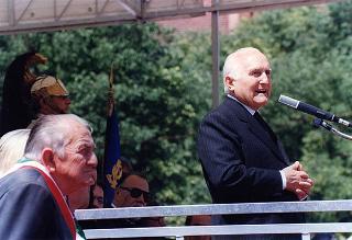 Alessandria: visita del Presidente della Repubblica in occasione della cerimonia di consegna della Medaglia d'Oro al Valor Militare al Gonfalone della Provincia