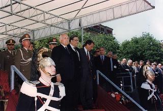 Alessandria: visita del Presidente della Repubblica in occasione della cerimonia di consegna della Medaglia d'Oro al Valor Militare al Gonfalone della Provincia