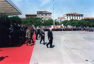 Alessandria: visita del Presidente della Repubblica in occasione della cerimonia di consegna della Medaglia d'Oro al Valor Militare al Gonfalone della Provincia